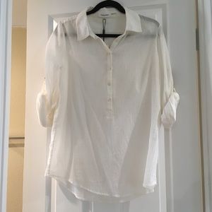 NWT Calvin Klein casual white top